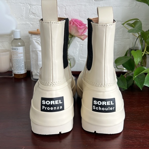 SOREL x Proenza Schouler cream chunky waterproof boots Sz 9.5 - Picture 7 of 8